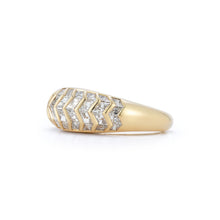 Load image into Gallery viewer, Aurora Stacking Ring in Myrtle with White Diamonds
