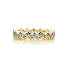 Load image into Gallery viewer, Vibrations Eternity Stacking Ring in Aquamarine