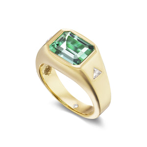 Creation Ring in Minty-Green Tourmaline