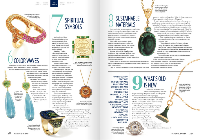 The Jewelry Trends to Seek Out During Vegas Market Week- ARK " Spiritual Symbols"