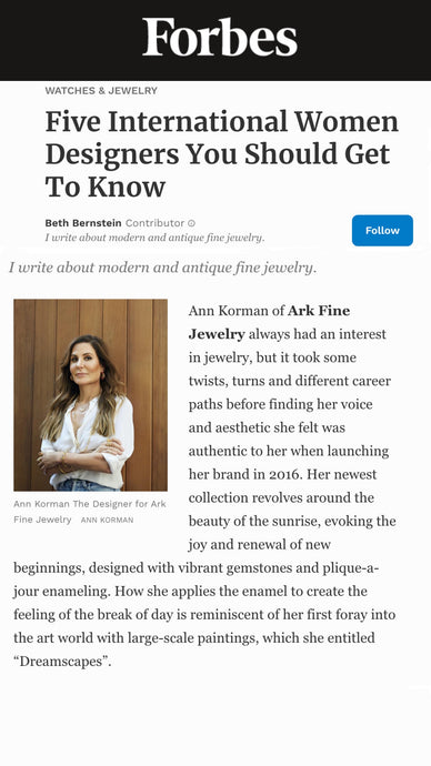 ARK Featured in Forbes ' Five International Women Designers You Should Get To Know