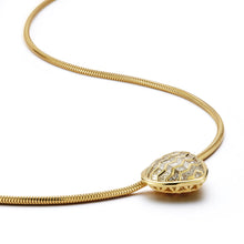 Load image into Gallery viewer, White Diamond Venus Shield Necklace
