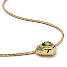 Load image into Gallery viewer, Flora Shield Necklace with Chartreuse Aura