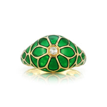 Load image into Gallery viewer, Aura Lalita Ring in Lime-Green with Diamond