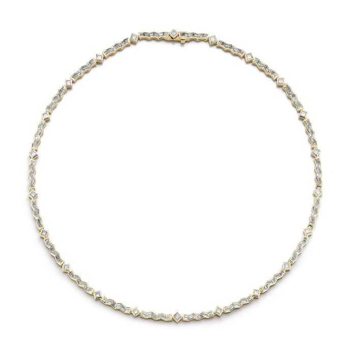 Awakenings Tennis Necklace in All White Diamonds