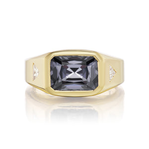 Creation Ring in Lavender-Grey Spinel