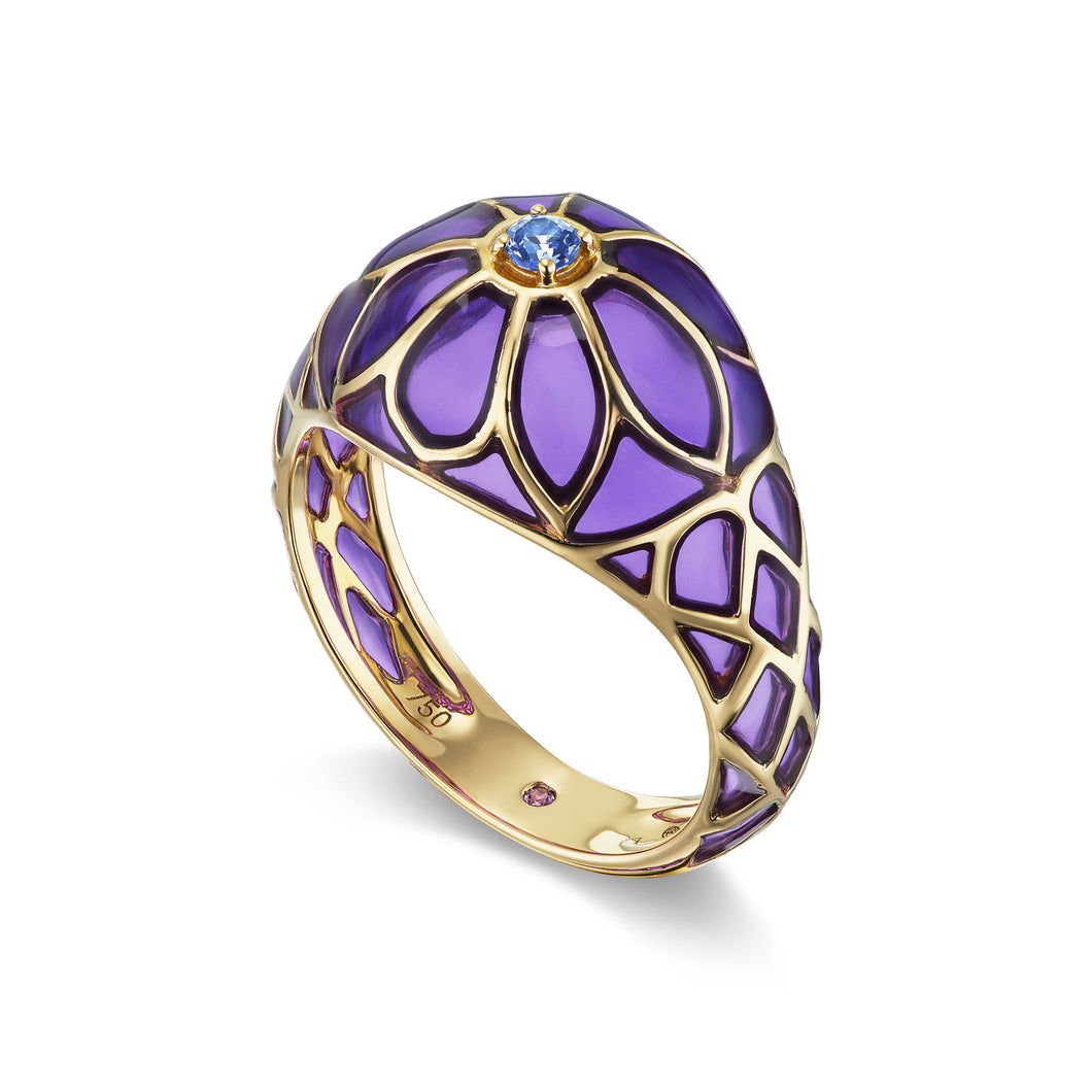 Aura Lalita Ring in Violet