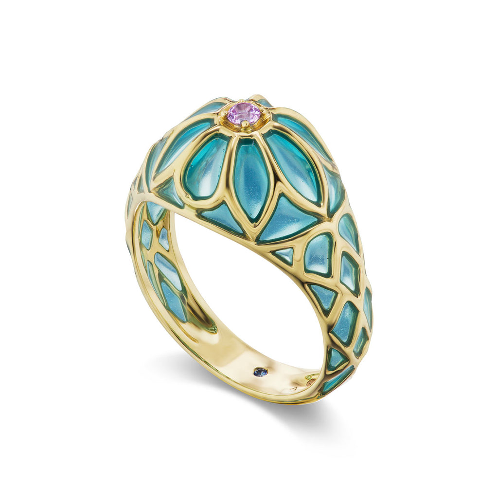 Aura Lalita Ring in Blue